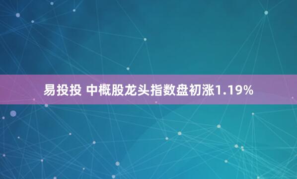 易投投 中概股龙头指数盘初涨1.19%