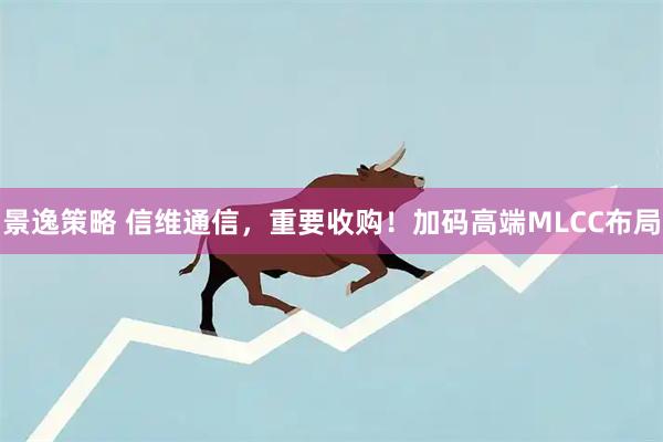 景逸策略 信维通信，重要收购！加码高端MLCC布局